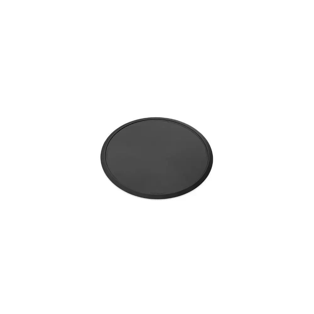 Round 35" Rubber Mat w/ Raised Edge - Black - WTCIDMCTM1BK